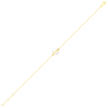 Kiku Glow Sphere Bracelet In 18K Yellow Gold With Freshwater Pearls