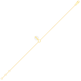 Kiku Glow Sphere Bracelet In 18K Yellow Gold With Freshwater Pearls