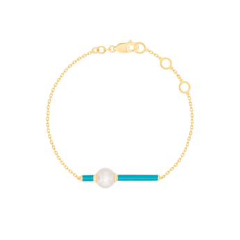 Kiku Glow Neon Freshwater Pearl Bracelet