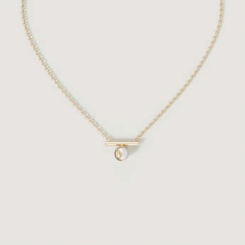 Kiku Glow Luna 18k Gold Freshwater Pearl Necklace