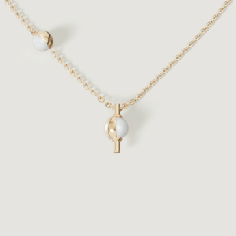 Kiku Glow Luna 18k Gold Freshwater Pearl Necklace