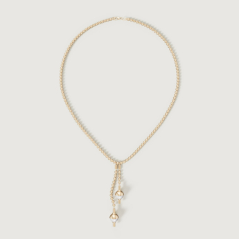 Kiku Glow Luna 18k Gold Freshwater Pearl Necklace