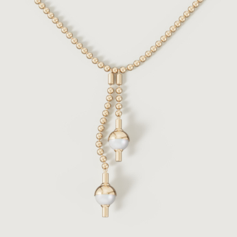 Kiku Glow Luna 18k Gold Freshwater Pearl Necklace