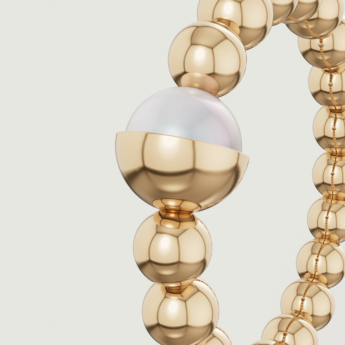 خاتم كيكو غلو لونا من لؤلؤ المياه العذبة والذهب عيار 18 قيراط