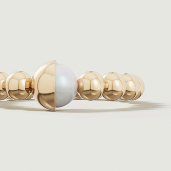 خاتم كيكو غلو لونا من لؤلؤ المياه العذبة والذهب عيار 18 قيراط