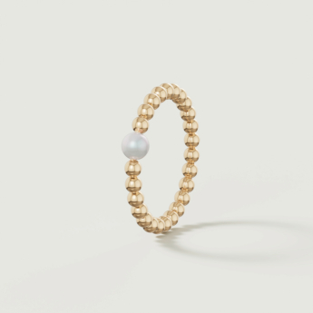 Kiku Glow Luna 18k Gold Freshwater Pearl Ring
