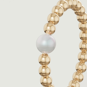 Kiku Glow Luna 18k Gold Freshwater Pearl Ring