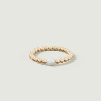 Kiku Glow Luna 18k Gold Freshwater Pearl Ring
