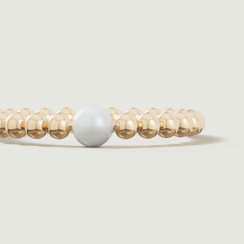 Kiku Glow Luna 18k Gold Freshwater Pearl Ring