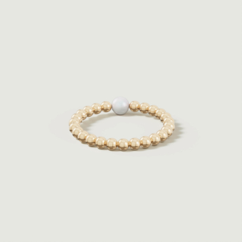 Kiku Glow Luna 18k Gold Freshwater Pearl Ring