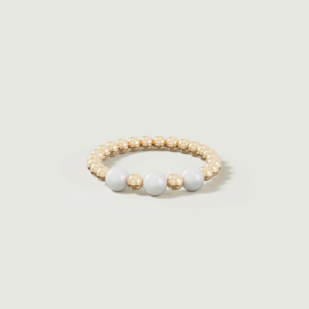 Kiku Glow Luna 18k Gold Freshwater Pearl Ring