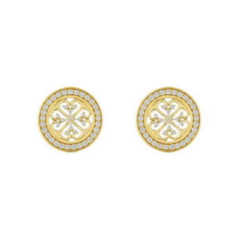 Lace Keys Diamond Earrings