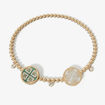 Lace Petite Malachite
White Mother of Pearl Flexible Bracelet