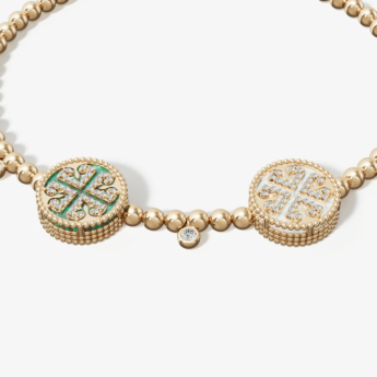 Lace Petite Malachite
White Mother of Pearl Flexible Bracelet