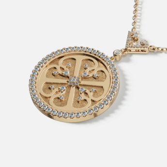 Lace Oria 18k Yellow Gold Diamond Necklace