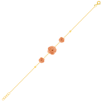 LaNature Rose 18k Yellow and Rose Gold Bracelet