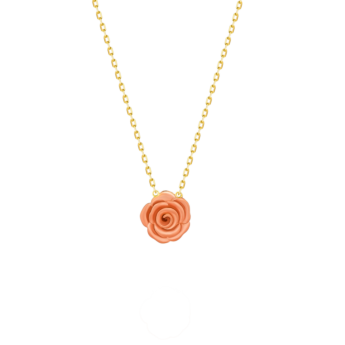 LaNature Rose 18k Yellow and Rose Gold Necklace