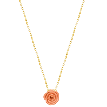 LaNature Rose 18k Yellow and Rose Gold Necklace