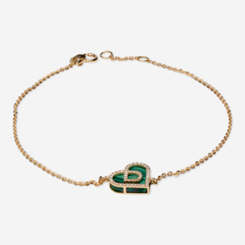 Love By Damas 18K Yellow Gold Malachite And Diamond Bracelet