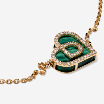 Love By Damas 18K Yellow Gold Malachite And Diamond Bracelet