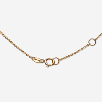 عقد لوف من داماس ذهب أصفر عيار 18 قيراط مرصّع بالملكيت والألماس