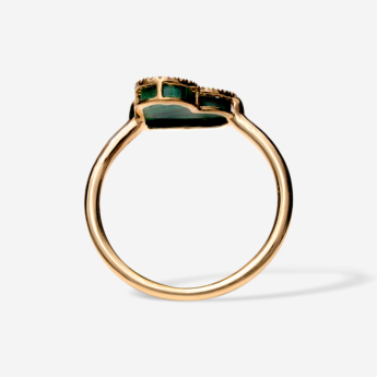 Love By Damas 18K Yellow Gold Malachite And Diamond Ring