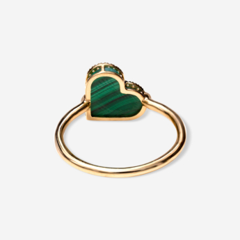 Love By Damas 18K Yellow Gold Malachite And Diamond Ring