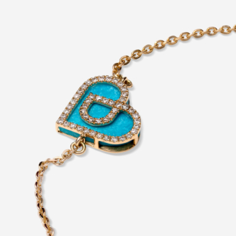 Love By Damas 18K Yellow Gold Turquoise And Diamond Bracelet