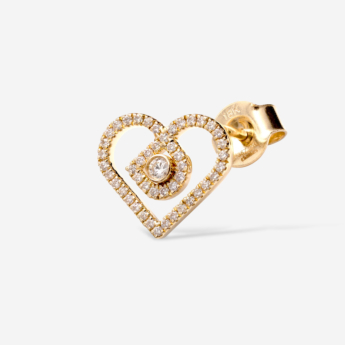 Love By Damas 18K Yellow Gold Diamond Earrings