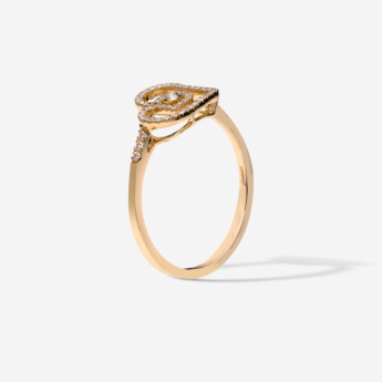Love By Damas 18K Yellow Gold Diamond Ring