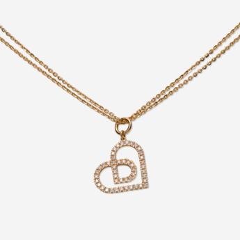 Love By Damas 18K Yellow Gold Diamond Necklace 