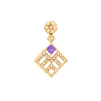 Legacy 22k Yellow Gold Diamond & Amethyst Necklace and Earrings