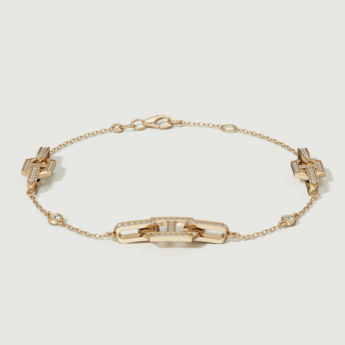Links DD Iconica 18k Yellow Gold Diamond Bracelet