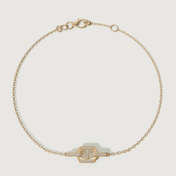 Links DD Iconica 18k Yellow Gold Diamond Bracelet