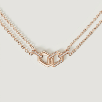 Links Forever Linked 18k Yellow Gold Diamond Necklace