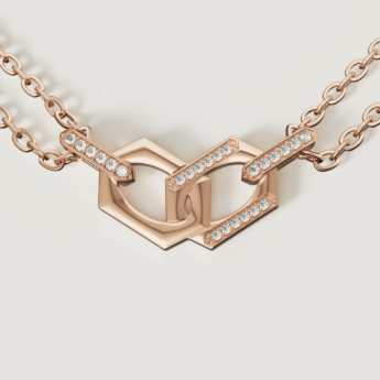 Links Forever Linked 18k Yellow Gold Diamond Necklace