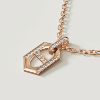 Links DD Iconica 18k Yellow Gold Diamond Necklace