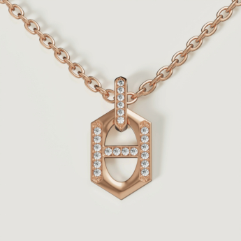 Links DD Iconica 18k Yellow Gold Diamond Necklace