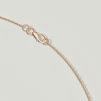 Links Pendant Chain Necklace in 18K Rose Gold With Diamonds