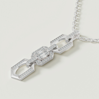 Links Luminara 18k White Gold Diamond Necklace