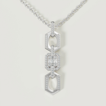 Links Luminara 18k White Gold Diamond Necklace