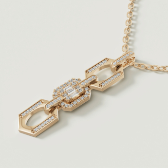 Links Luminara 18k Yellow Gold Diamond Necklace