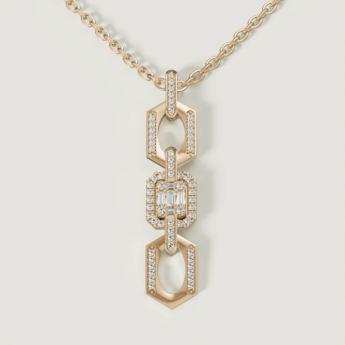Links Luminara 18k Yellow Gold Diamond Necklace