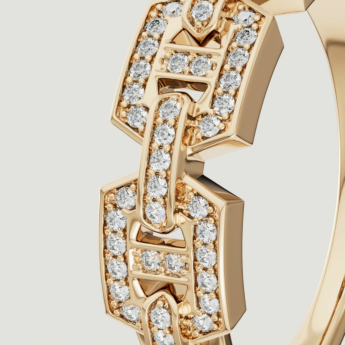 Links DD Iconica 18k Yellow Gold Diamond Ring