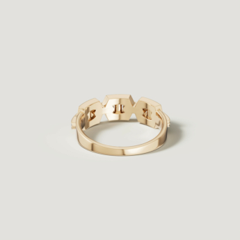 Links DD Iconica 18k Yellow Gold Diamond Ring