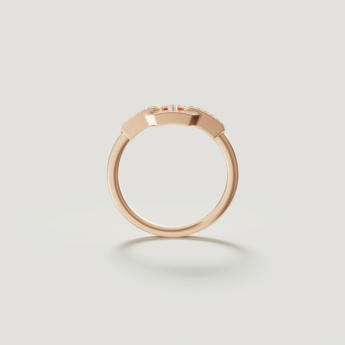 Links DD Iconica 18k Rose Gold Diamond Ring