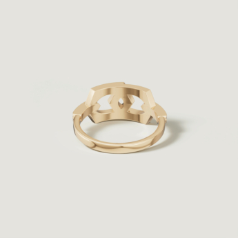 Links Forever Linked 18k Yellow Gold Diamond Ring