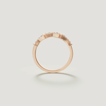 Links Stackable Diamond Ring 18K Yellow Gold