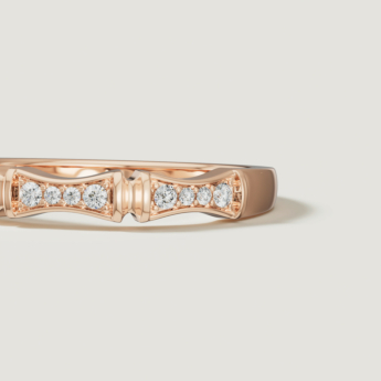 Links Stackable Diamond Ring 18K Yellow Gold