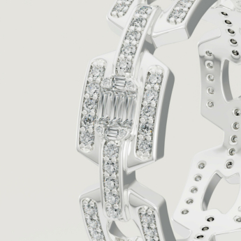 Links Luminara 18k White Gold Diamond Ring